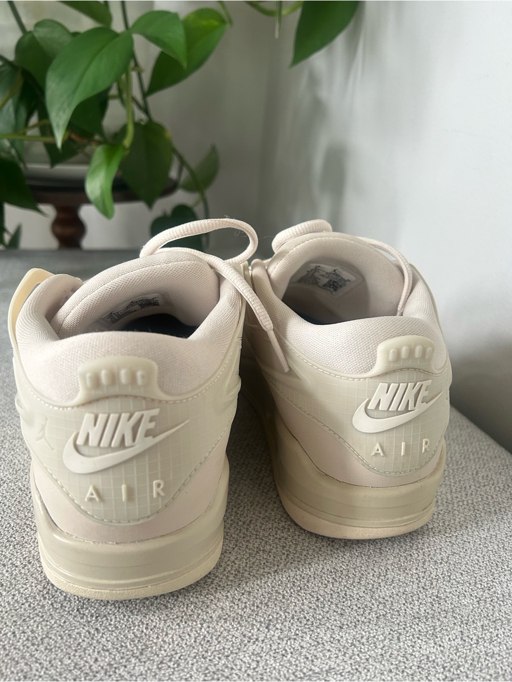 Nike Air Jordan Low-Top Athletic Sneaker in Cream - Picture 5 of 6